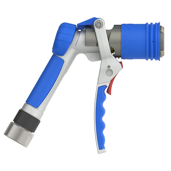 foto laterale della pistola per gas serie 800 blu