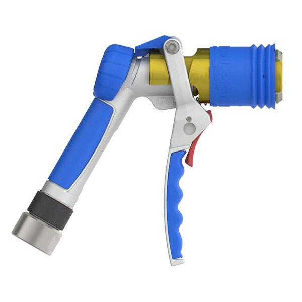 foto laterale della pistola per gas serie 450 blu